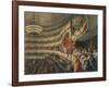 Auditorium of the Bolshoi Theatre, Moscow, Russia, 1856-Mihály Zichy-Framed Giclee Print