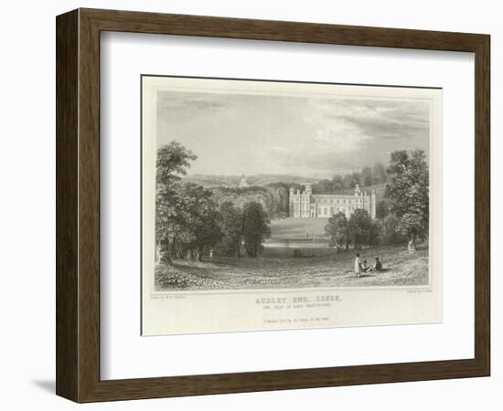 Audley End, Essex, the Seat of Lord Braybrooke-William Henry Bartlett-Framed Giclee Print