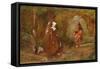Audrey and Touchstone, 1897-Mildred L. Welsford-Framed Stretched Canvas