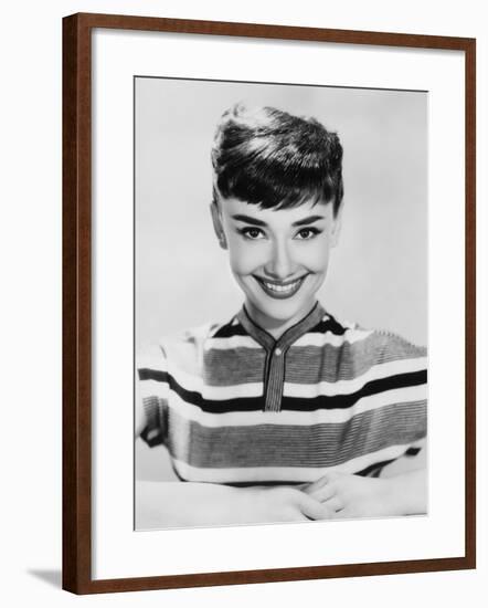 Audrey Hepburn, 1953-null-Framed Photo