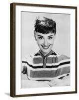 Audrey Hepburn, 1953-null-Framed Photo