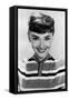 Audrey Hepburn, 1953.-null-Framed Stretched Canvas