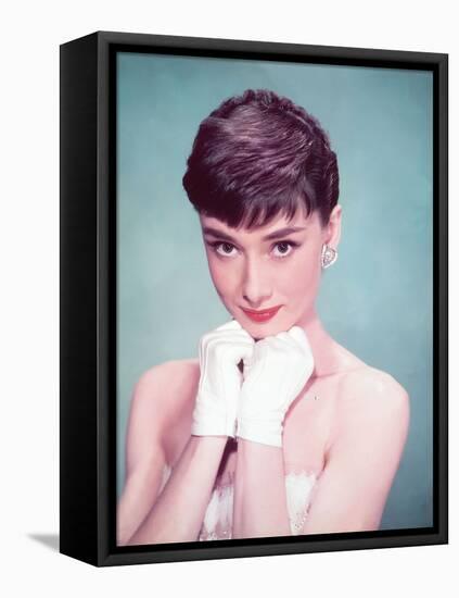 Audrey Hepburn, 1954-null-Framed Stretched Canvas