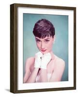 Audrey Hepburn, 1954-null-Framed Photographic Print