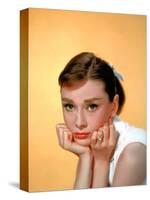Audrey Hepburn, 1957.-null-Stretched Canvas