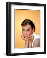 Audrey Hepburn, 1957.-null-Framed Photographic Print