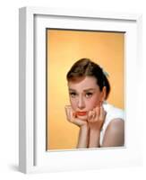 Audrey Hepburn, 1957.-null-Framed Photographic Print