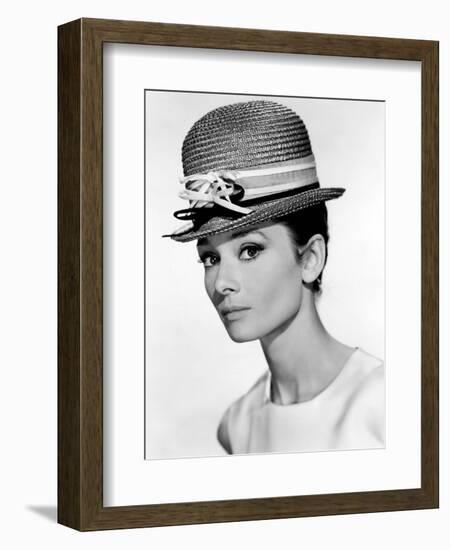 Audrey Hepburn, 1963.-null-Framed Photographic Print