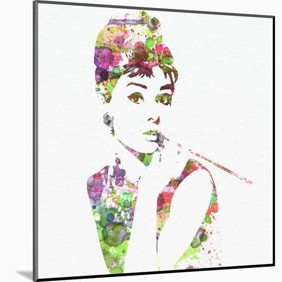 Audrey Hepburn 2-NaxArt-Mounted Art Print