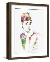 Audrey Hepburn 2-NaxArt-Framed Art Print