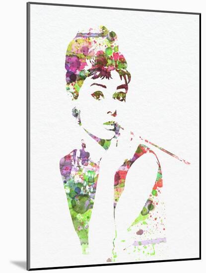 Audrey Hepburn 2-NaxArt-Mounted Art Print