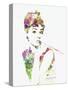 Audrey Hepburn 2-NaxArt-Stretched Canvas