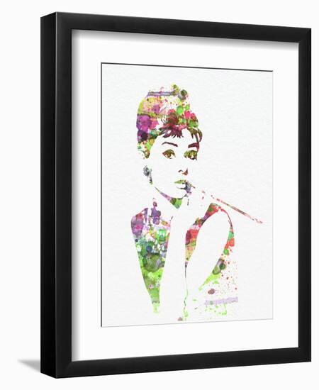 Audrey Hepburn 2-NaxArt-Framed Art Print