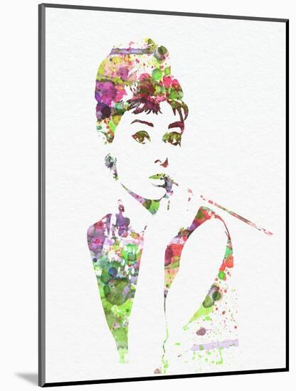 Audrey Hepburn 2-NaxArt-Mounted Art Print