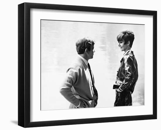 Audrey Hepburn, Albert Finney, Two for the Road, 1967-null-Framed Photographic Print