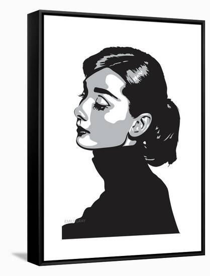 Audrey Hepburn - Always-Emily Gray-Framed Stretched Canvas