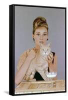 Audrey Hepburn. "Breakfast At Tiffany's" 1961, Directed by Blake Edwards-null-Framed Stretched Canvas