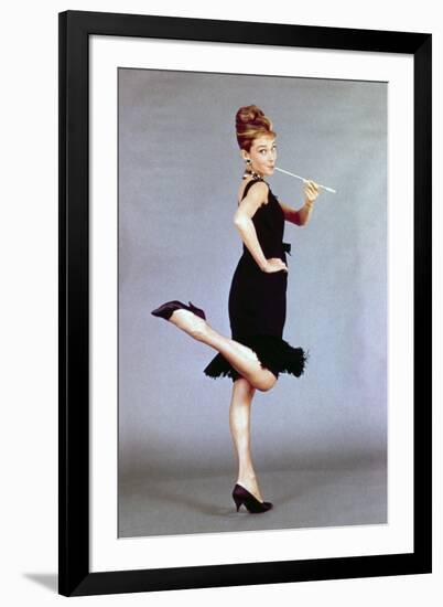 Audrey Hepburn. "Breakfast At Tiffany's" 1961, Directed by Blake Edwards-null-Framed Photographic Print