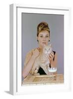 Audrey Hepburn. "Breakfast At Tiffany's" 1961, Directed by Blake Edwards-null-Framed Photographic Print