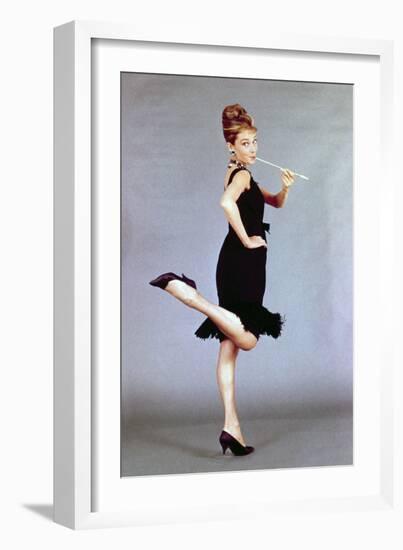 Audrey Hepburn. "Breakfast At Tiffany's" 1961, Directed by Blake Edwards-null-Framed Photographic Print