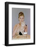 Audrey Hepburn. "Breakfast At Tiffany's" 1961, Directed by Blake Edwards-null-Framed Photographic Print