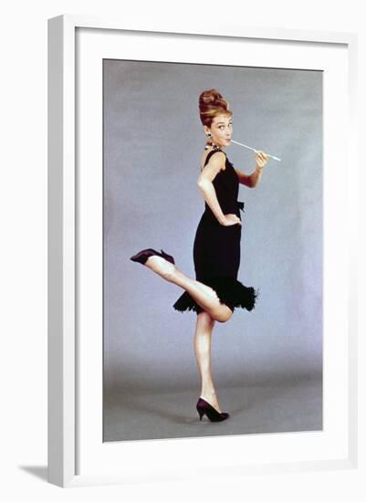 Audrey Hepburn. "Breakfast At Tiffany's" 1961, Directed by Blake Edwards-null-Framed Photographic Print