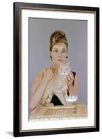 Audrey Hepburn. "Breakfast At Tiffany's" 1961, Directed by Blake Edwards-null-Framed Photographic Print