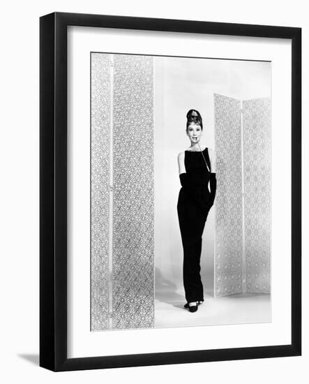 Audrey Hepburn. "Breakfast At Tiffany's" 1961, Directed by Blake Edwards-null-Framed Photographic Print