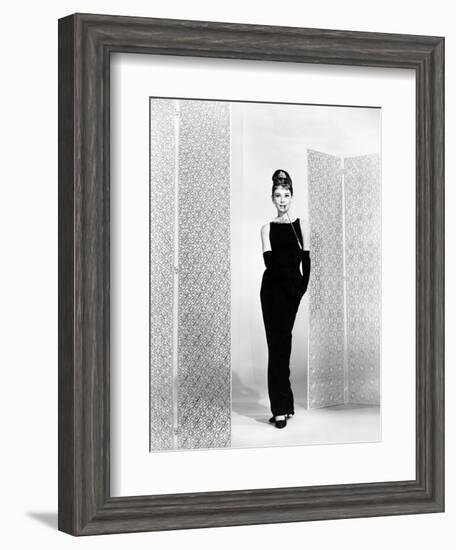 Audrey Hepburn. "Breakfast At Tiffany's" 1961, Directed by Blake Edwards-null-Framed Photographic Print