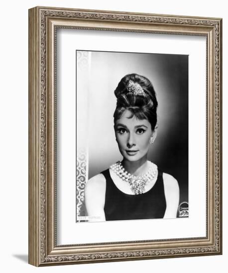 Audrey Hepburn. "Breakfast At Tiffany's" 1961, Directed by Blake Edwards-null-Framed Photographic Print