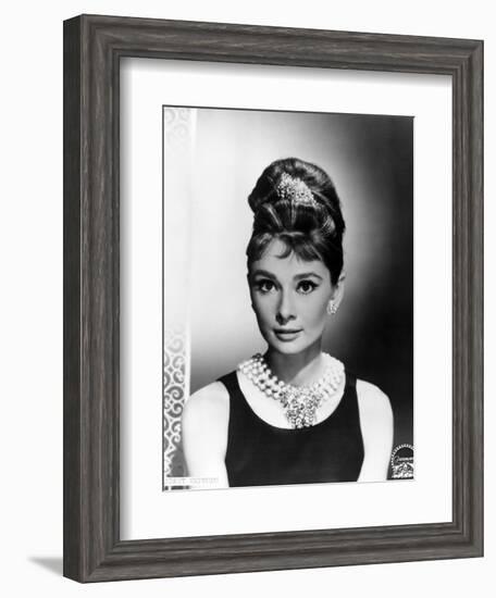 Audrey Hepburn. "Breakfast At Tiffany's" 1961, Directed by Blake Edwards-null-Framed Photographic Print