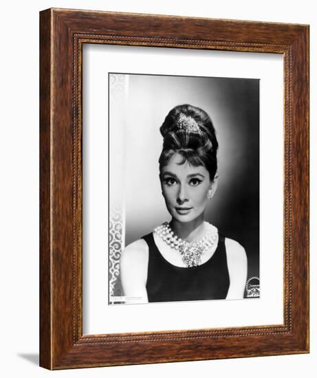 Audrey Hepburn. "Breakfast At Tiffany's" 1961, Directed by Blake Edwards-null-Framed Photographic Print