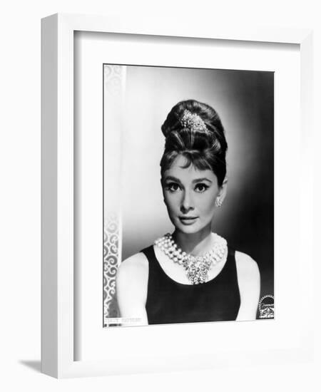 Audrey Hepburn. "Breakfast At Tiffany's" 1961, Directed by Blake Edwards-null-Framed Photographic Print