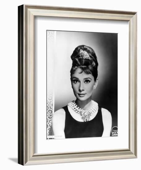 Audrey Hepburn. "Breakfast At Tiffany's" 1961, Directed by Blake Edwards-null-Framed Photographic Print