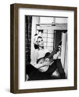 Audrey Hepburn. "Breakfast At Tiffany's" 1961, Directed by Blake Edwards-null-Framed Photographic Print