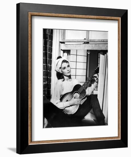 Audrey Hepburn. "Breakfast At Tiffany's" 1961, Directed by Blake Edwards-null-Framed Photographic Print