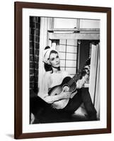 Audrey Hepburn. "Breakfast At Tiffany's" 1961, Directed by Blake Edwards-null-Framed Photographic Print