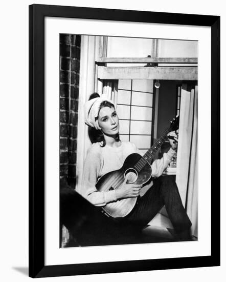 Audrey Hepburn. "Breakfast At Tiffany's" 1961, Directed by Blake Edwards-null-Framed Photographic Print