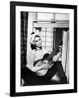 Audrey Hepburn. "Breakfast At Tiffany's" 1961, Directed by Blake Edwards-null-Framed Photographic Print