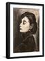 Audrey Hepburn, C.2021 (Charcoal on Paper)-Blake Munch-Framed Giclee Print