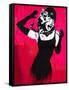 Audrey Hepburn Cat Scratch Spoof-null-Framed Stretched Canvas