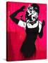 Audrey Hepburn Cat Scratch Spoof-null-Stretched Canvas