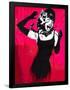 Audrey Hepburn Cat Scratch Spoof-null-Framed Poster