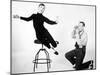 Audrey Hepburn, Fred Astaire. "Funny Face" 1957, Directed by Stanley Donen-null-Mounted Premium Photographic Print