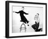 Audrey Hepburn, Fred Astaire. "Funny Face" 1957, Directed by Stanley Donen-null-Framed Photographic Print