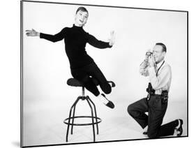 Audrey Hepburn, Fred Astaire. "Funny Face" 1957, Directed by Stanley Donen-null-Mounted Photographic Print