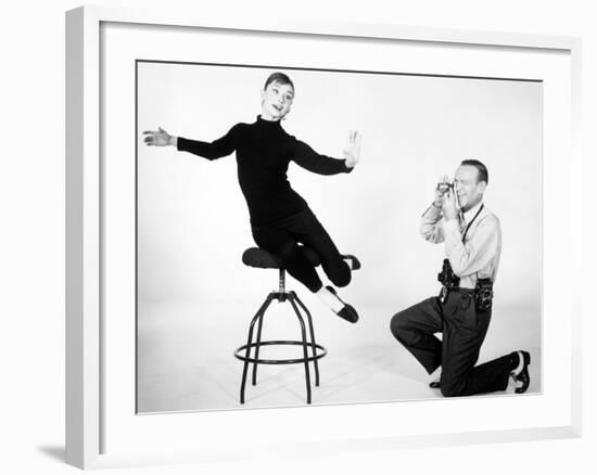 Audrey Hepburn, Fred Astaire. "Funny Face" 1957, Directed by Stanley Donen-null-Framed Photographic Print