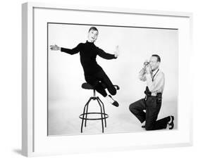 Audrey Hepburn, Fred Astaire. "Funny Face" 1957, Directed by Stanley Donen-null-Framed Photographic Print