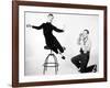 Audrey Hepburn, Fred Astaire. "Funny Face" 1957, Directed by Stanley Donen-null-Framed Photographic Print