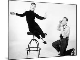 Audrey Hepburn, Fred Astaire. "Funny Face" 1957, Directed by Stanley Donen-null-Mounted Photographic Print